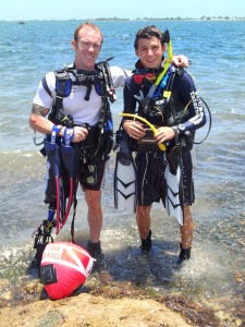 Billy Costello and Everett Foisy during SCUBA Challenge