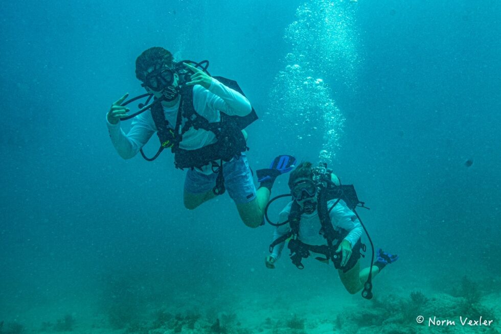 Combat wounded SCUBA divers underwater