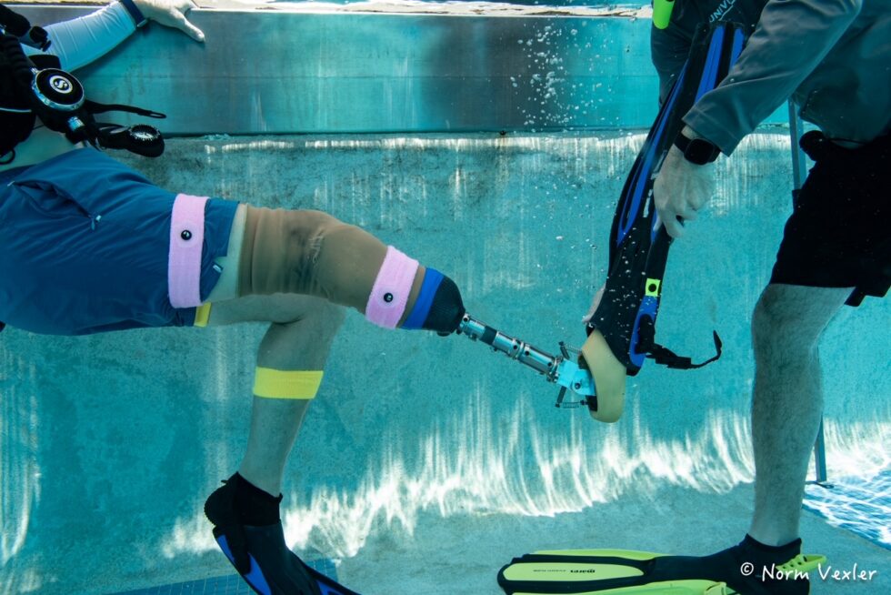 underwater prosthetic research